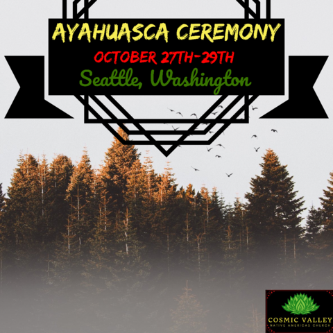 Seattle, WA: US Ayahuasca Ceremony October 27th-29th 2021